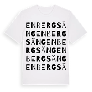 Enbergsäng ordlek t-shirt – ekologisk bomull t-shirt från Pinshirt