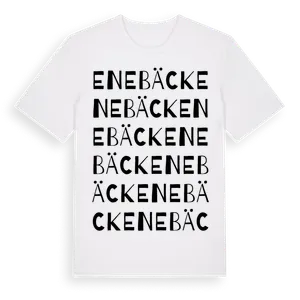 Enebäck ordlek t-shirt – ekologisk bomull t-shirt från Pinshirt