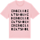 Pink Cotton t-shirt med Engelbrektsholmen ordlek t-shirt