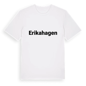 Erikahagen fetstil t-shirt – ekologisk bomull t-shirt från Pinshirt