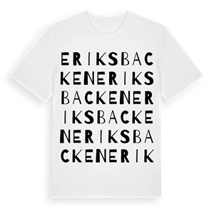 Eriksbacken ordlek t-shirt – ekologisk bomull t-shirt från Pinshirt