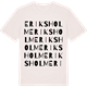 Vintage White t-shirt med Eriksholm ordlek t-shirt