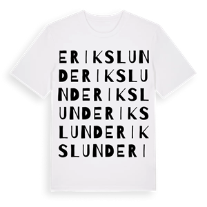 Erikslund ordlek t-shirt – ekologisk bomull t-shirt från PinShirt