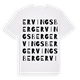 White t-shirt med Ervingsberg ordlek t-shirt