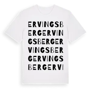 Ervingsberg ordlek t-shirt – ekologisk bomull t-shirt från Pinshirt