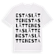 Estaslätten ordlek t-shirt
