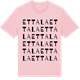 Pink Cotton t-shirt med Ettala ordlek t-shirt
