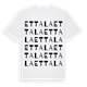 White t-shirt med Ettala ordlek t-shirt