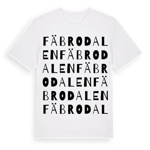 Fäbrodalen ordlek t-shirt – ekologisk bomull t-shirt från Pinshirt