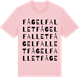 Pink Cotton t-shirt med Fågelfallet ordlek t-shirt