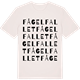Vintage White t-shirt med Fågelfallet ordlek t-shirt