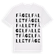 Fågelfallet ordlek t-shirt