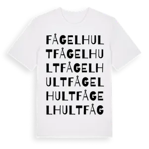 Fågelhult ordlek t-shirt – ekologisk bomull t-shirt från Pinshirt