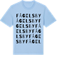 Blue Soul t-shirt med Fågelsby ordlek t-shirt