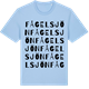 Blue Soul t-shirt med Fågelsjön ordlek t-shirt
