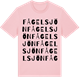 Pink Cotton t-shirt med Fågelsjön ordlek t-shirt