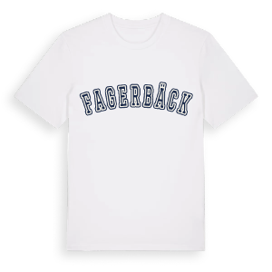 Fagerbäck college t-shirt – ekologisk bomull t-shirt från Pinshirt
