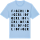 Blue Soul t-shirt med Fagerlid ordlek t-shirt