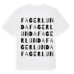 Fagerlunda ordlek t-shirt – ekologisk bomull t-shirt från Pinshirt