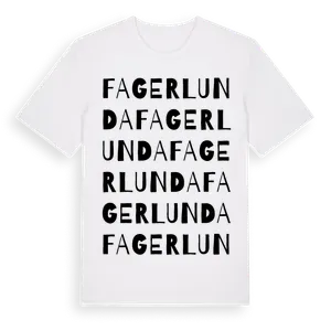 Fagerlunda ordlek t-shirt – ekologisk bomull t-shirt från Pinshirt