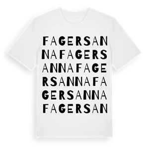 Fagersanna ordlek t-shirt – ekologisk bomull t-shirt från Pinshirt