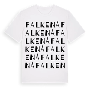 Falkenå ordlek t-shirt – ekologisk bomull t-shirt från Pinshirt