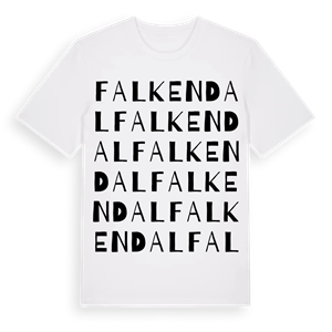 Falkendal ordlek t-shirt – ekologisk bomull t-shirt från Pinshirt