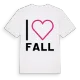 Jag älskar Fall t-shirt stort tryck