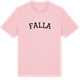 Pink Cotton t-shirt med Falla böjd t-shirt