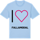 Blue Soul t-shirt med Jag älskar Fallamodal t-shirt stort tryck