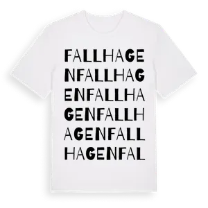 Fallhagen ordlek t-shirt – ekologisk bomull t-shirt från Pinshirt