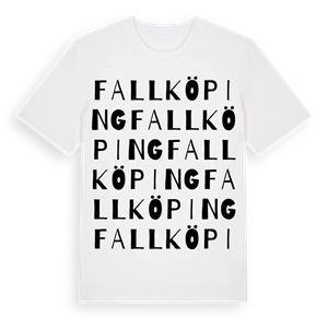 Fallköping ordlek t-shirt – ekologisk bomull t-shirt från Pinshirt