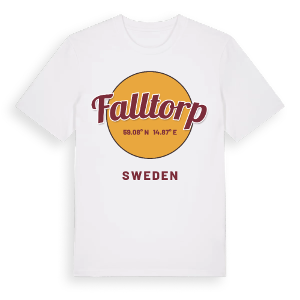 Falltorp cirkel t-shirt – ekologisk bomull t-shirt från Pinshirt