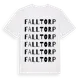 White t-shirt med Falltorp ordlek t-shirt