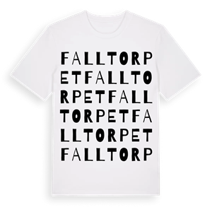 Falltorpet ordlek t-shirt – ekologisk bomull t-shirt från PinShirt