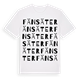 White t-shirt med Fänsäter ordlek t-shirt