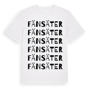 Fänsäter ordlek t-shirt – ekologisk bomull t-shirt från Pinshirt