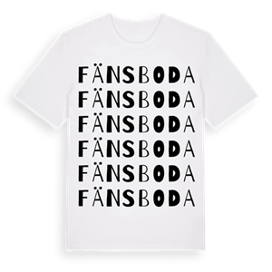 Fänsboda ordlek t-shirt – ekologisk bomull t-shirt från Pinshirt
