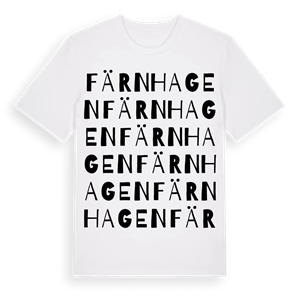 Färnhagen ordlek t-shirt – ekologisk bomull t-shirt från Pinshirt