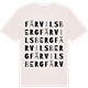 Vintage White t-shirt med Färvilsberg ordlek t-shirt