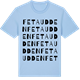 Blue Soul t-shirt med Feta udden ordlek t-shirt