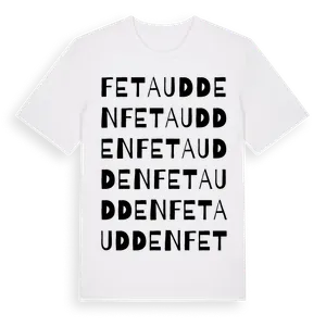 Feta Udden ordlek t-shirt – ekologisk bomull t-shirt från Pinshirt