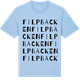 Blue Soul t-shirt med Filpbacken ordlek t-shirt