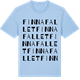 Blue Soul t-shirt med Finnafallet ordlek t-shirt