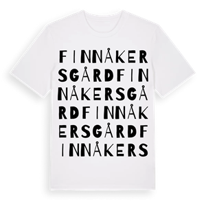 Finnåkers gård ordlek t-shirt – ekologisk bomull t-shirt från Pinshirt