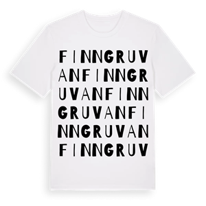 Finngruvan ordlek t-shirt – ekologisk bomull t-shirt från Pinshirt