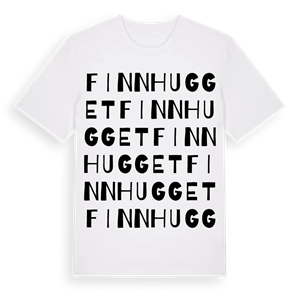 Finnhugget ordlek t-shirt – ekologisk bomull t-shirt från Pinshirt