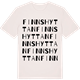 Vintage White t-shirt med Finnshyttan ordlek t-shirt