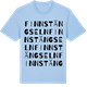 Blue Soul t-shirt med Finnstängseln ordlek t-shirt