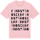Pink Cotton t-shirt med Finnstängseln ordlek t-shirt